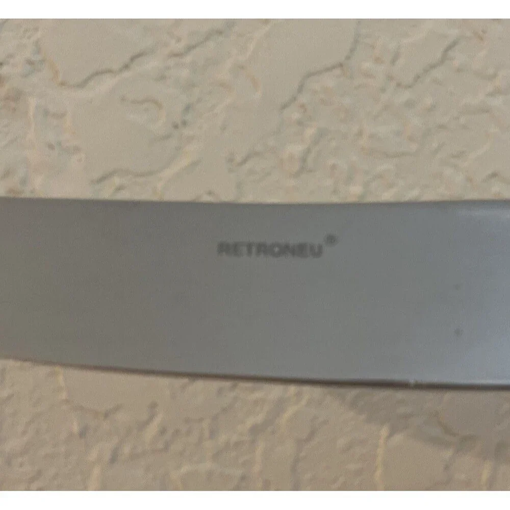 3x Retroneu, BIG SUR, Stainless 18/10 Flatware, Glossy, New French Knife, 9”